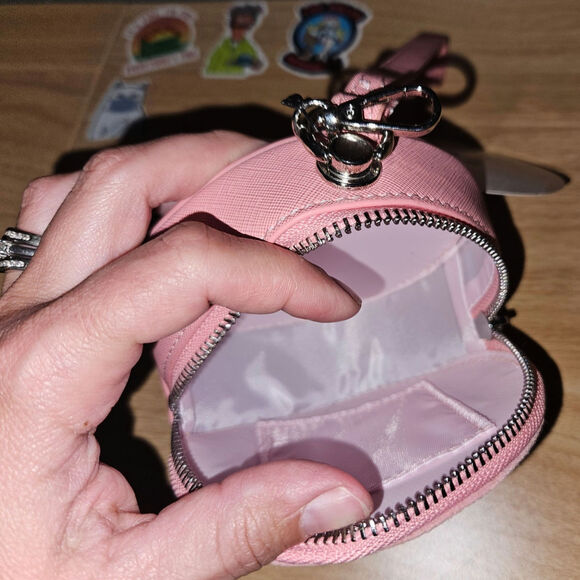 Wizarding World Harry Potter Moaning Myrtle Pink Round Coin Purse Wristlet NWT - Picture 8 of 8